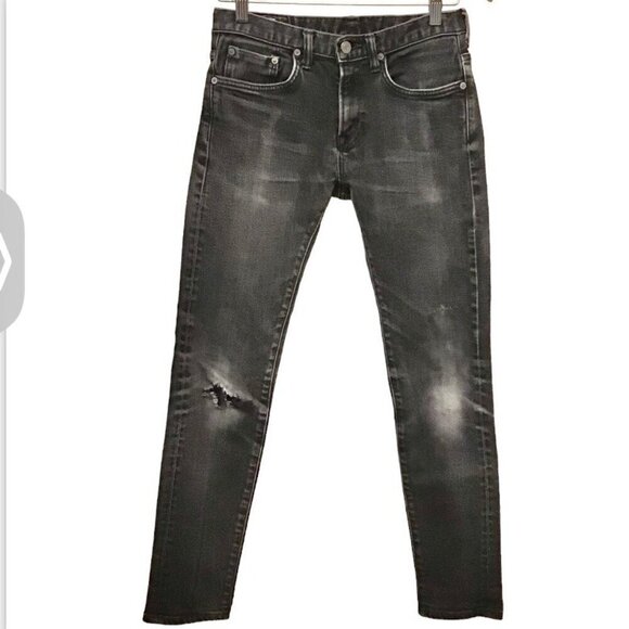 Edwin 28x30 Tag Slim Jeans (Actual 29x28) Japanese Selvedge Men’s Faded Black - Picture 1 of 12